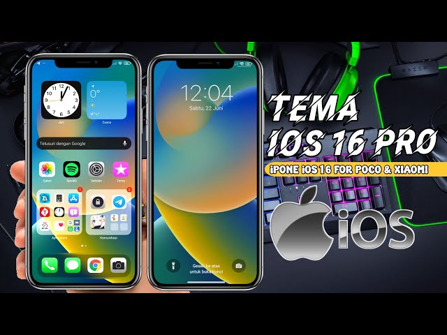 UPDATE TEMA iPHONE iOS 16 TERBARU XIAOMI❗Tema iOS 16 Tembus System Untuk Xiaomi & Poco