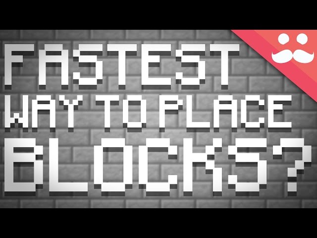 What is the Fastest Way to Place Blocks in Minecraft?