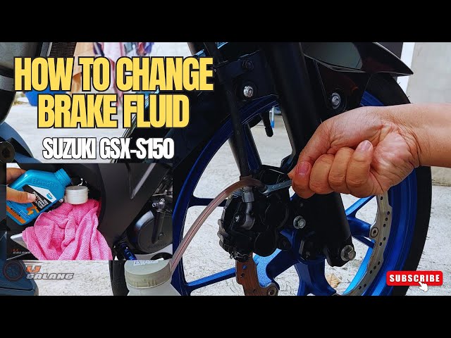 How to change brake fluid | Brake bleed | GSX 150