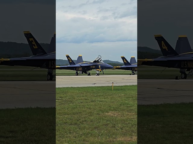 Blue Angels Are Staged And Ready To Perform. Day Two LaCrosse Wisconsin Air Show. Deke Slaton.