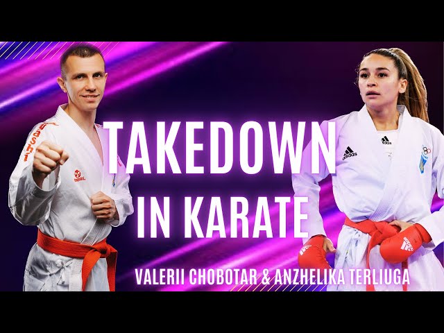 Defence Against Kicks, Ashi Barai, Takedown in Karate with Valerii Chobotar and Anzhelika Terliuga