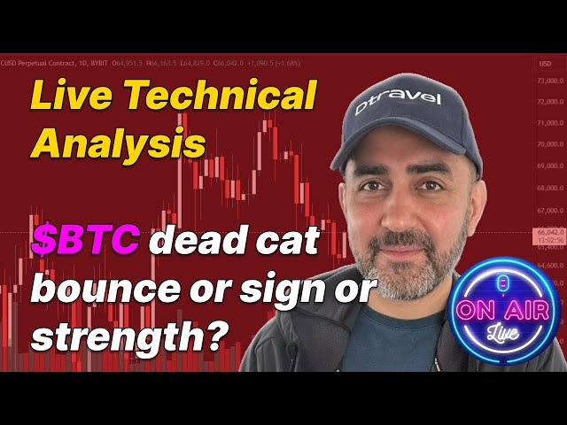 Live Technical Analysis: $BTC dead cat bounce or sign or strength?