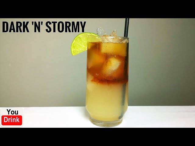 Dark 'N' Stormy - drink com rum escuro - coquetel refrescante