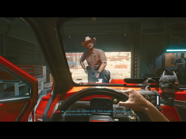 How The Sheriff Treats You When You Choose Nomad - Cyberpunk 2077