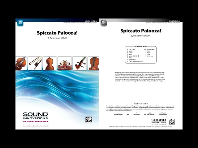 Spiccato Palooza, by Richard Meyer – Score & Sound