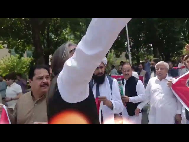 PTI MNA's Protest for Imran Khan's Release | World Scope News