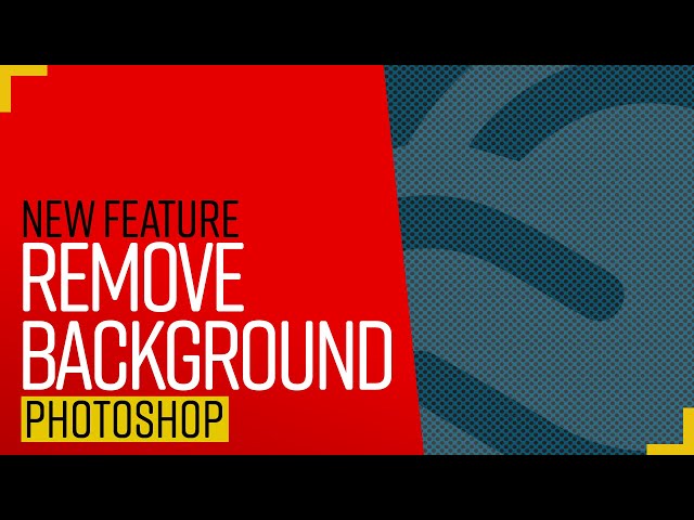 Creative Cloud 2020 New features | Photoshop Remove background