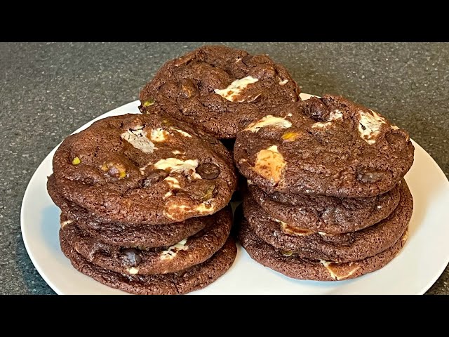 Chocolate Nut Cookies,Very Easy&Yummy😋کوکی آلمانی آجیل و شکلات، بسیار خوشمزه و آسان👌😋