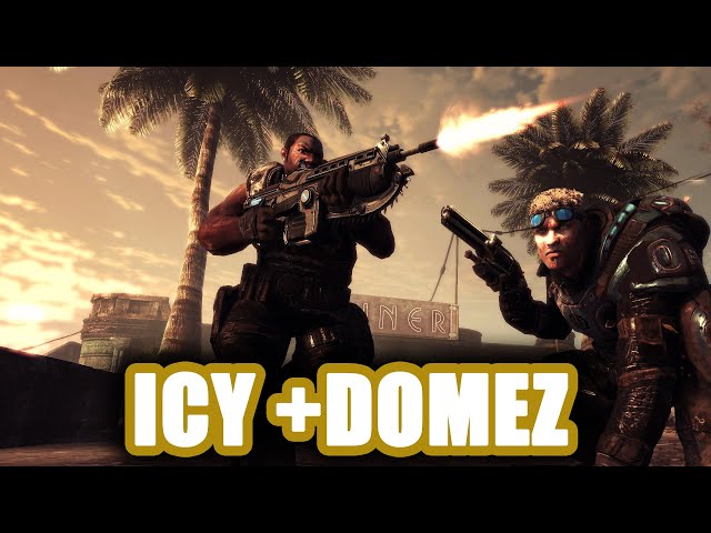 Icy and DomeZ vs FULL 5 MAN STACKED TEAM - Gears of War 2