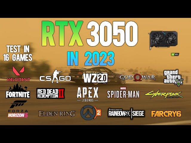 RTX 3050 : Test in 16 Games In 2023 ft i5 12400F - RTX 3050 Gaming in 2023
