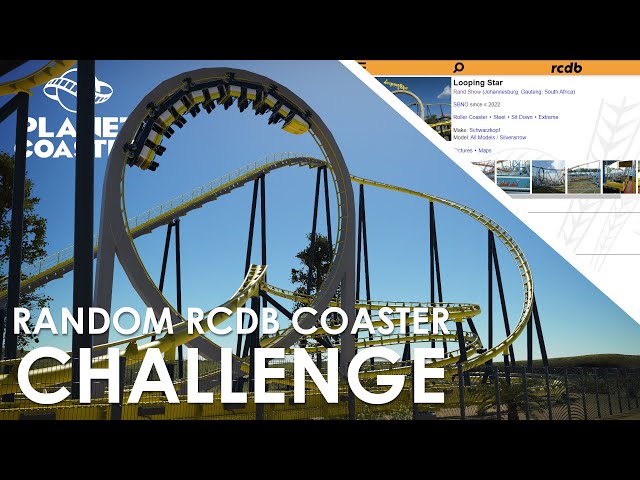 I Recreated a RANDOMLY GENERATED Roller Coaster from RCDB In Planet Coaster