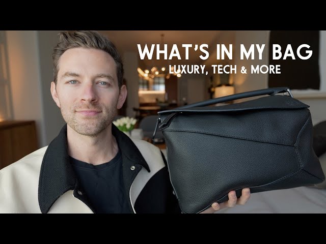 What's in my Loewe Puzzle Bag: Luxury, Tech & more!