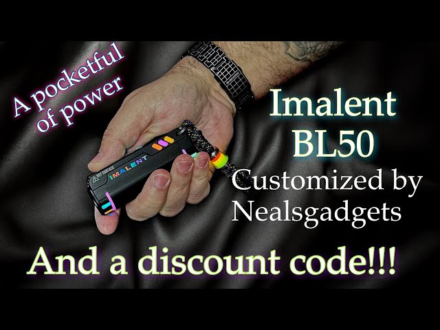3600lm powerhouse in the palm of your hand & it glows in the dark! Imalent BL50 custom.
