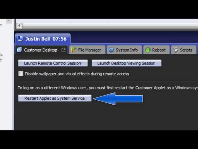Rescue - Restarting Applet as a System Service