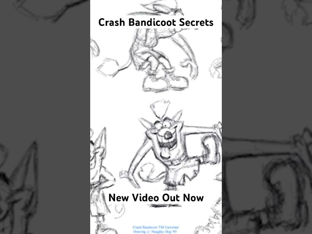 Crash Bandicoot Was Meant to be a Wombat?!? #gaming #videogame #shorts #crashbandicoot