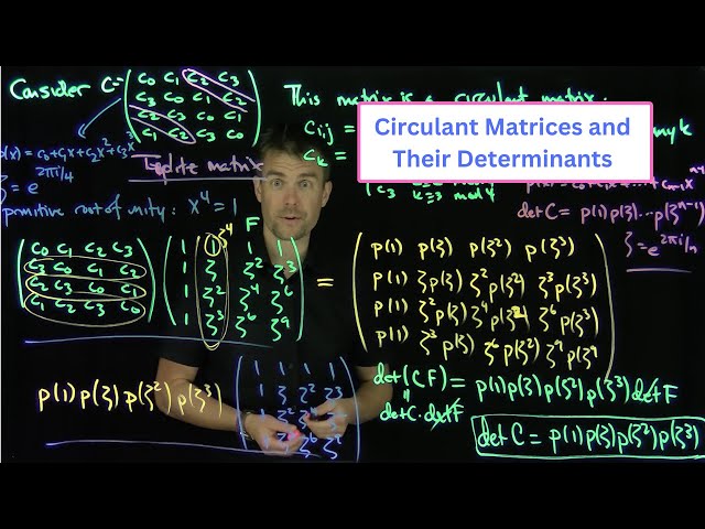 Circulant Matrices and their Determinants