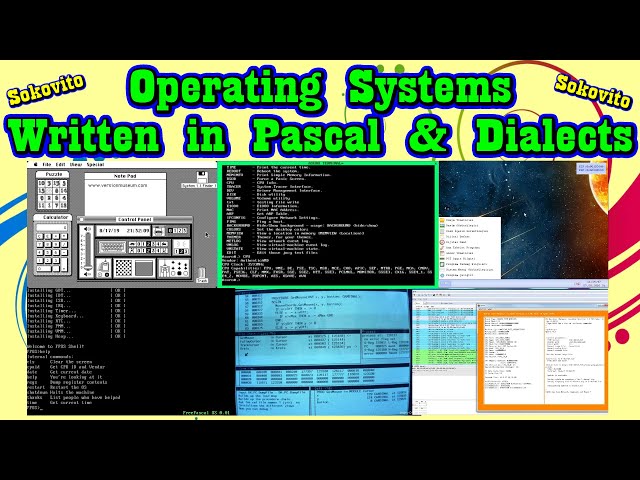 Operating Systems written in Pascal, Delphi, Lazarus IDE, FreePascal, Turbo Pascal, Modula-2