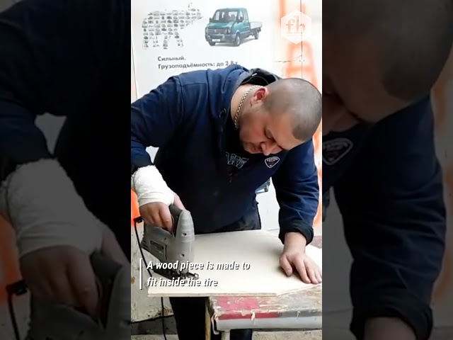 Man Makes DIY Car Jack
