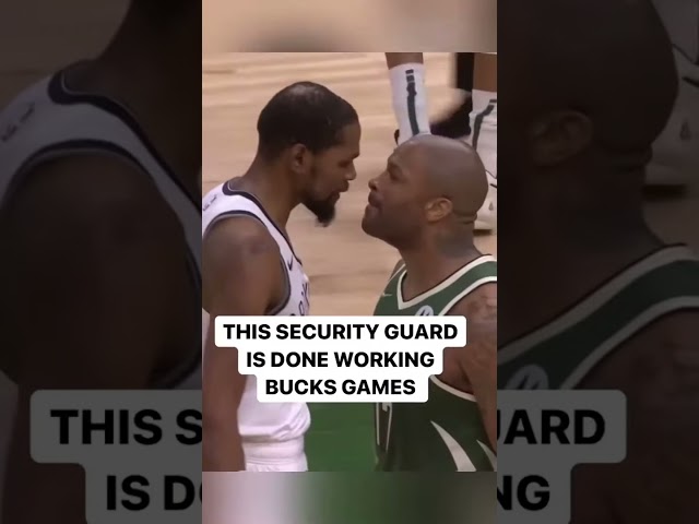 THIS security guard is done working Bucks games 😳