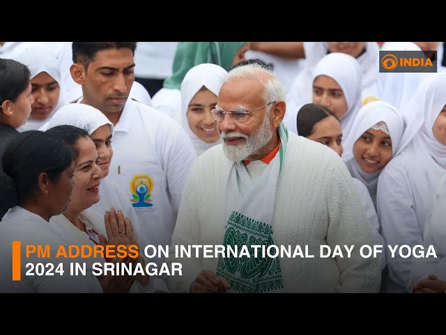 PM address on International Day of Yoga 2024 in Srinagar | DD India