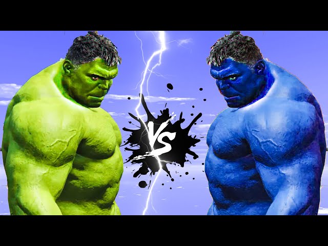 HULK VS BLUE HULK - EPIC BATTLE FIGHT