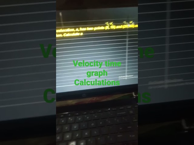 Velocity time graph calculations #shorts #velocitytimegraph #velocity #time #acceleration #physics