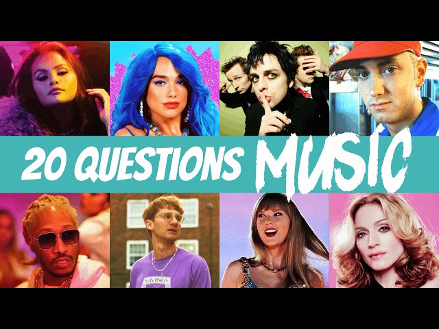 20 Questions | Music Quiz | Guess the Song | Finish the Lyrics