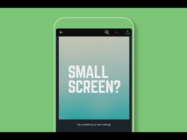 Canva Mobile tutorial: Pinch to zoom