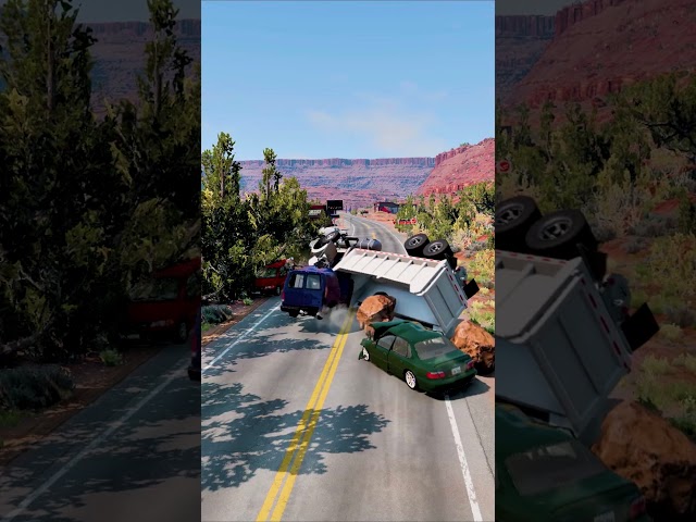 Realistic Highway Car Crashes #.69