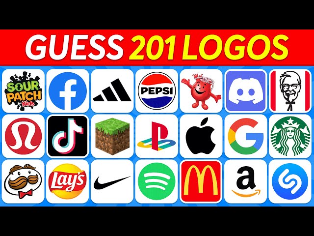 Guess the Logo in 3 Seconds | 201 Famous Logos | Quiz Kingdom