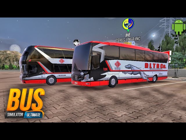 DLTB CO. GREYHOUND SKIN NEOPLAN SKYLINER AND MERCE TRAVEGO - Bus Simulator Ultimate Gameplay