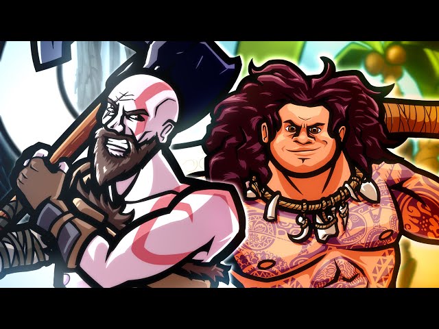 Kratos vs Maui - RAP BATTLE! - ft. Mega Ran & McGuinnsBook