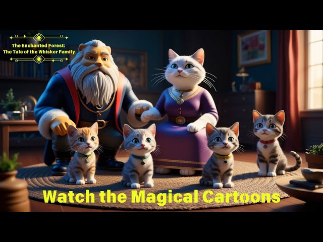 The Enchanted Forest: The Tale of the Whisker's Family | Cat Cartoons | Kids Stories | Kids Cartoons