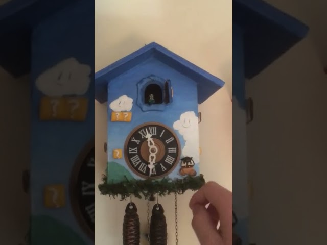 Mario’s cuckoo clock hand made and hand painted