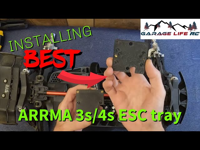 New ARRMA 3s/4s esc mounting plate from @GarageLifeRC  how to install/1st look #rccar