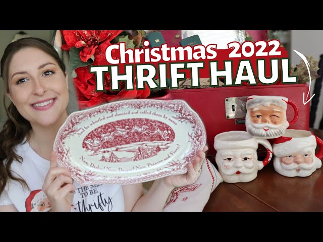 MASSIVE CHRISTMAS THRIFT HAUL | 2022 CHRISTMAS DECOR | Thrifting, Goodwill, Vintage Home Decor