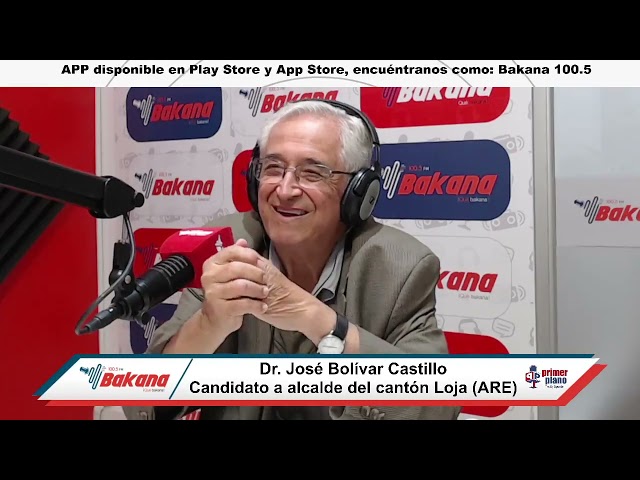José Bolívar Castillo, candidato a alcalde del cantón Loja por el movimiento ARE