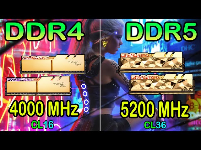 DDR5 vs DDR4 Ram - i9-12900K Gaming Test 4K | RTX 3090