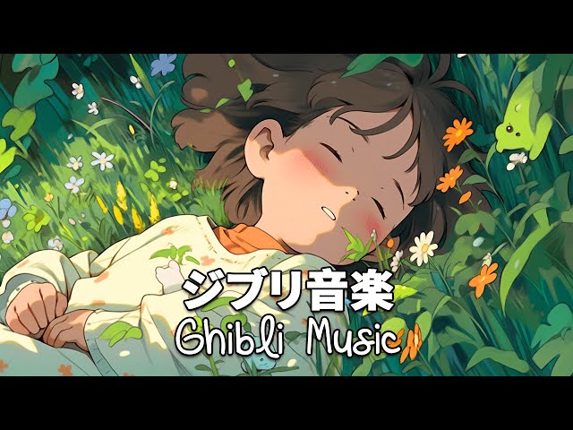 【Spring Ghibli Piano】💛 Stop Thinking Too Much 🌻 3 Hours Ghibli Medley Piano 💖 Ghibli Music Brings