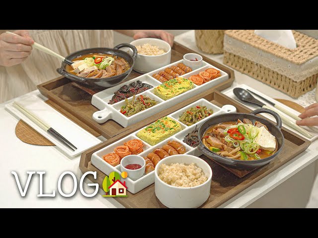 ENG | New kitchenware and home decorating routine🏡 Korean homemade food