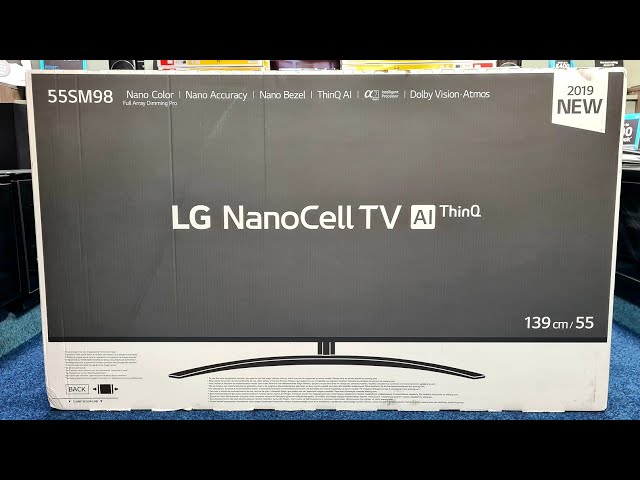 LG  55SM9800 55" 4K TV Unboxing, Setup and 4K HDR Demo Videos LG SM9800