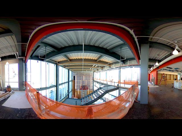 Step inside the Higgins Engineering & Science Center construction site- No hard hat required!