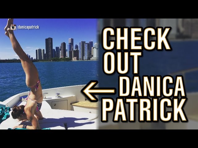 Danica Patrick did Yoga on a Boat