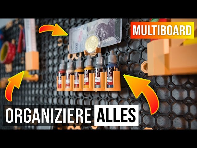 Organisiere mit dem 3D druckbaren Multiboard Deine Wand [Deutsch]