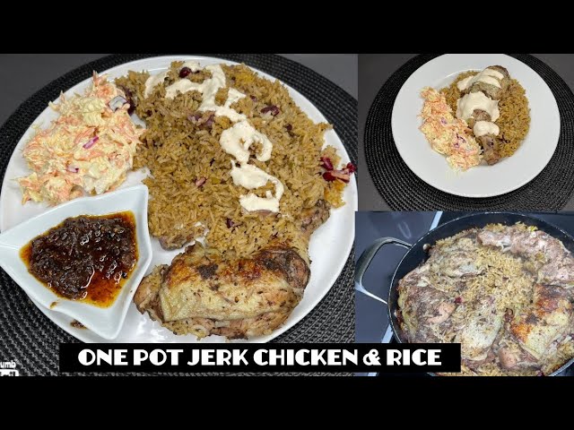 Delicious One Pot Jerk Chicken & Rice | Ghana Meets Jamaica | One Pot Rice Dish| Lovystouch