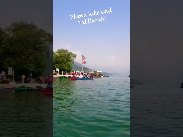 phewa lake & Tal Barahi. Must visit place at Pokhara, Nepal. #temple #TalBarahi #phewalake #pokhara