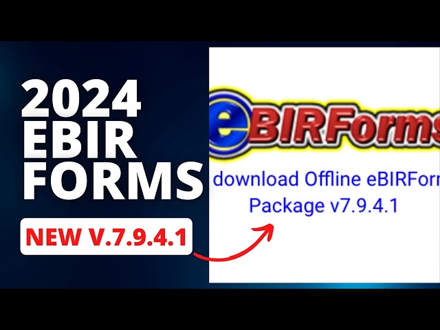 New 2024 eBIRForms Package version 7.9.4.1 (WHAT'S NEW?) 🤔