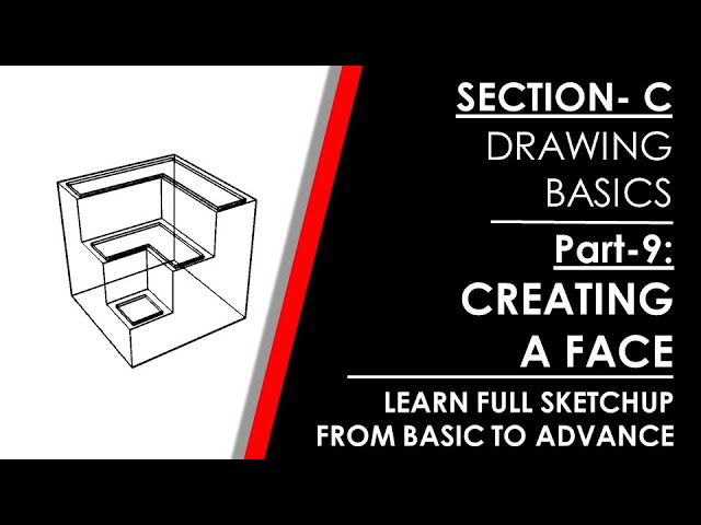 Sketchup Tutorial-PART-9-How create a surface or a face on any kind of shape in sketchup