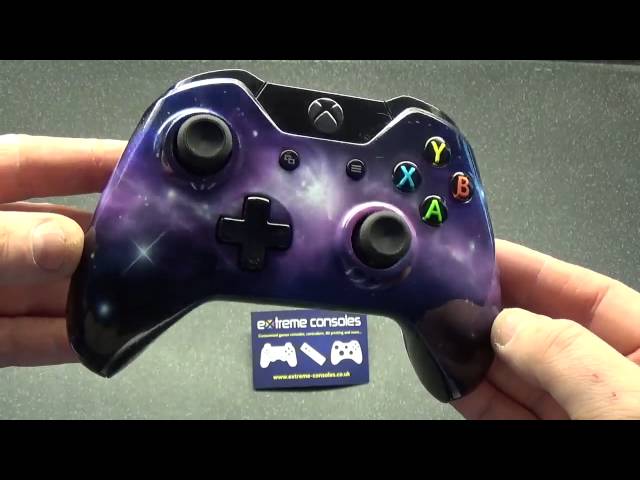 Galaxy themed airbrushed Xbox One controller by Extreme Consoles