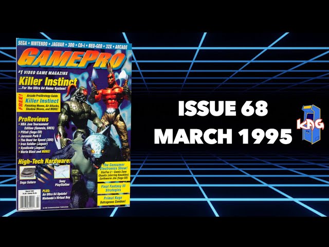GamePro Magazine March 1995! Killer Instinct Cover Feature